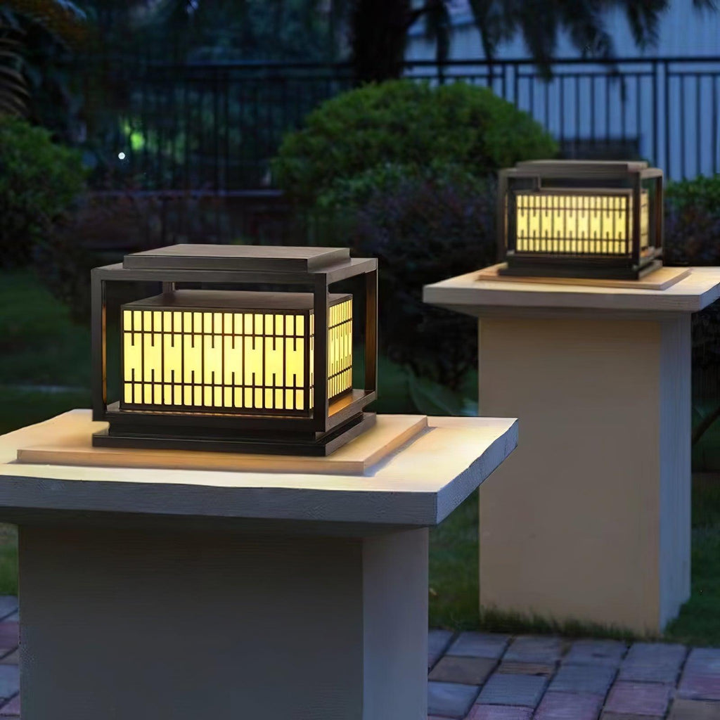 Window Grille Outdoor Post Light