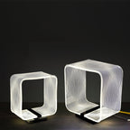 Wire Cube Table Lamp