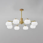 Wooden Cotton Balls Chandelier