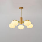 Wooden Cotton Balls Chandelier