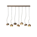 Wood Pumpkin Cluster Chandelier