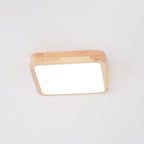 Wooden Geometric Ceiling Light
