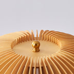 Wooden Pumpkin Floor Lamp