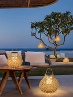 Woven Sphere Lantern Outdoor Lamp