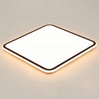 30'' Modern Square Black Frame LED Flush Mount Lights Dimmable Ceiling Lights