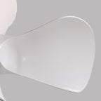 3-Curved Blade Small Ceiling Fan with LED Light