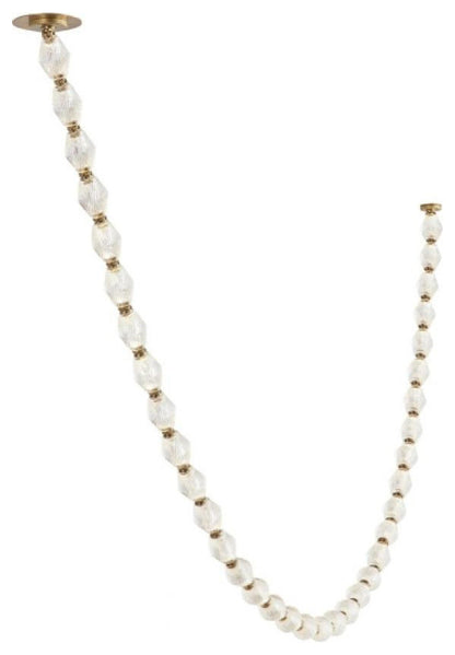 Collier Chandelier, 1-Light, LED, Natural Brass, 115.1"HBy Visual Comfort