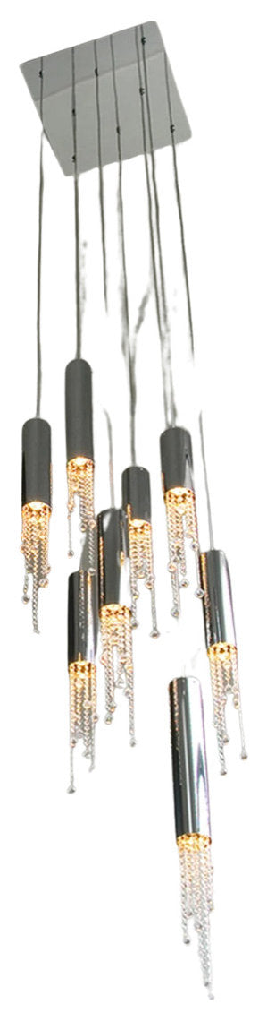 Canali Modern Crystal Pendant Chandelier, Dia80cm H250cm 15 LightsBy Morsale.com