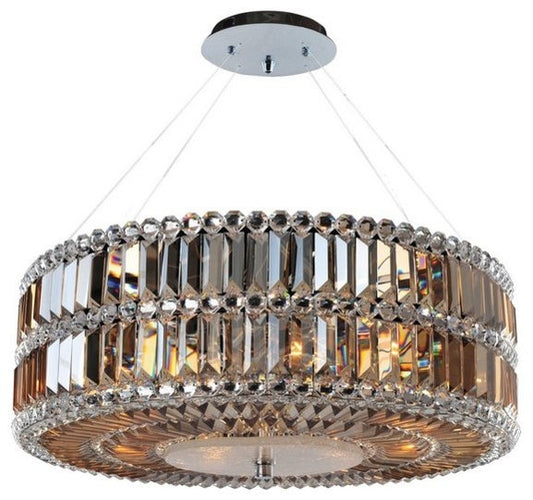 Allegri Crystal, Luxor Round Pendant, 24"By Allegri Crystal by Kalco Lighting