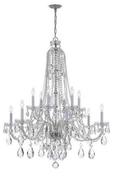 Crystal 6-Light Chandelier in Classic Style, 37.5"Wx48"HBy Crystorama Lighting