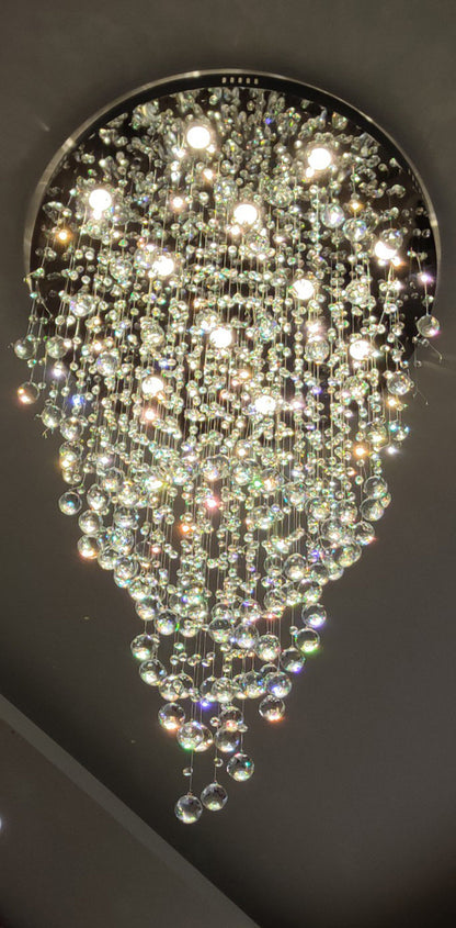 Le Tignet | Creative Large Raindrops Crystal Chandelier, 16 Bulbs, Warm LightBy Miron Demid LLC