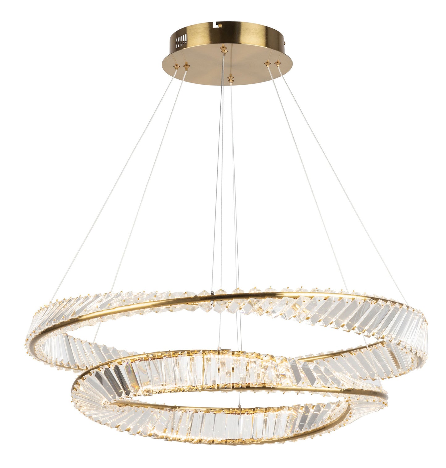 Stella LED Chandelier - 65W - Brushed BrassBy ARTCRAFT Lighting