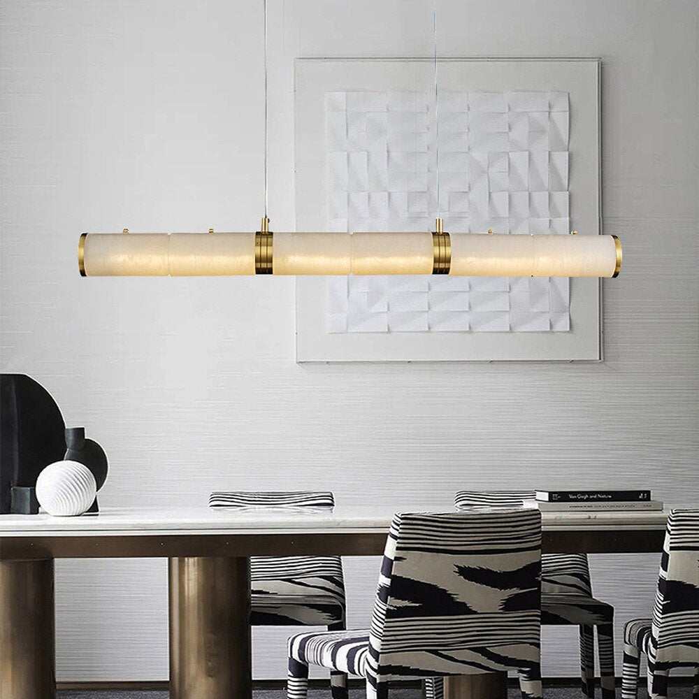 Moonshade Natural Marble Dining Room Lighting FixtureBy MORSALE