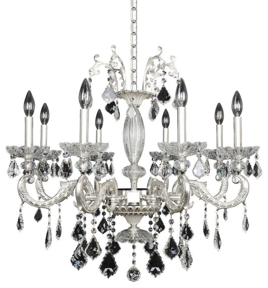 Casella 8 Light Chandelier, Firenze ClearBy Allegri Crystal by Kalco Lighting