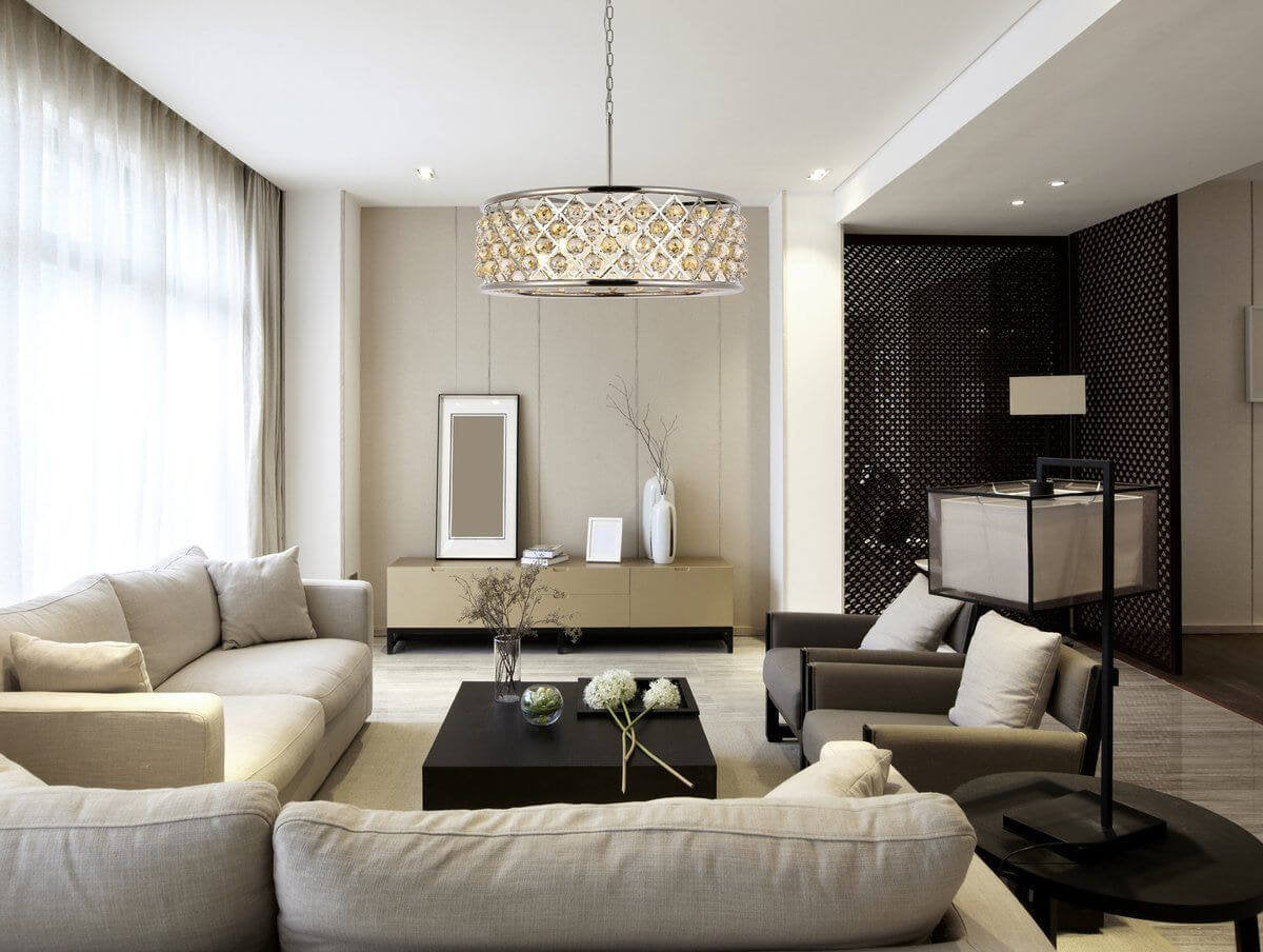 Elegant Lighting Madison 8 Light 32" Crystal Chandelier, Polished NickelBy Elegant Furniture & Lighting