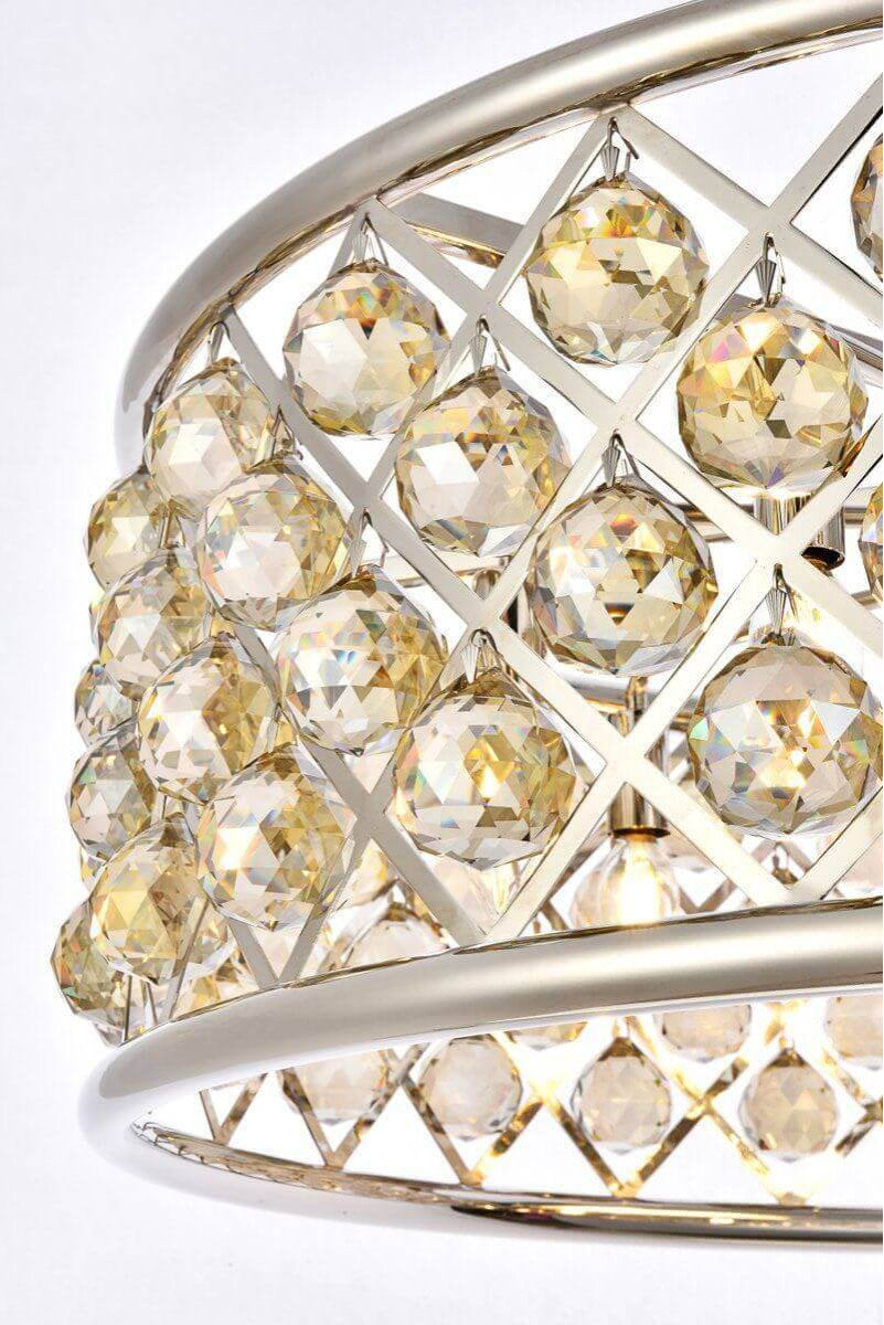 Elegant Lighting Madison 8 Light 32" Crystal Chandelier, Polished NickelBy Elegant Furniture & Lighting