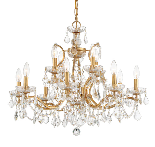 Crystorama Lighting Group 4456-CL-S Filmore 29"W 12 Light Crystal - AntiqueBy Crystorama Lighting