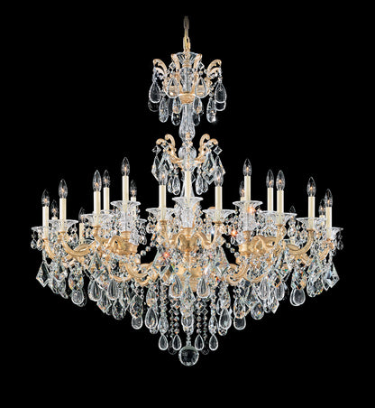 Schonbek 5013-27 24 Light Crystal Chandelier, Parchment GoldBy Schonbek
