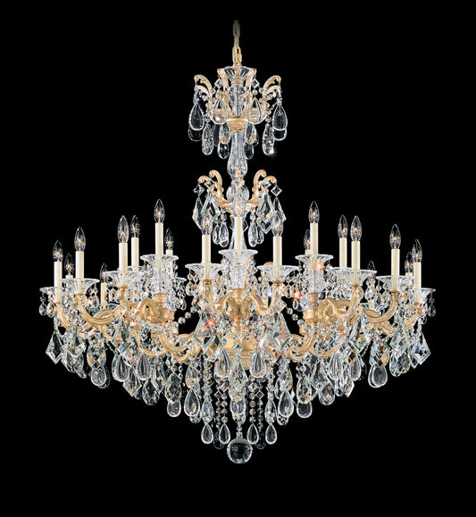 Schonbek 5013-27 24 Light Crystal Chandelier, Parchment GoldBy Schonbek
