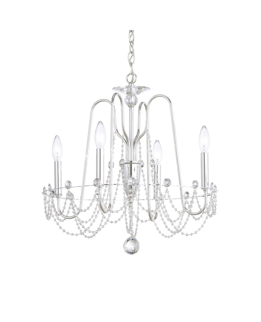 Schonbek Ar1004N-40H 4 Light Crystal Chandelier, Polished SilverBy Schonbek
