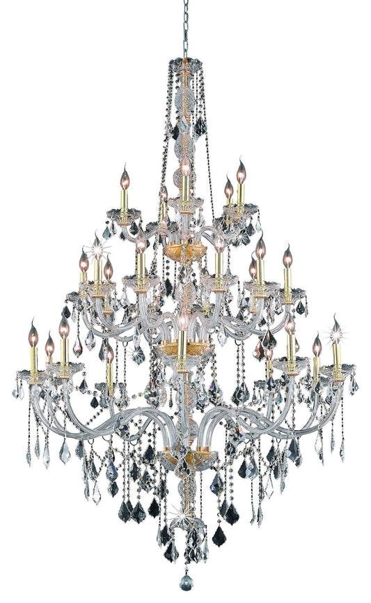 Verona 25-Light Gold Chandelier, Crystal: Royal CutBy Elegant Furniture & Lighting