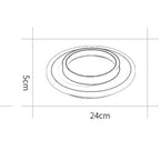2 Light Circular LED Modern Flush Mount Lighting Ceiling Lights