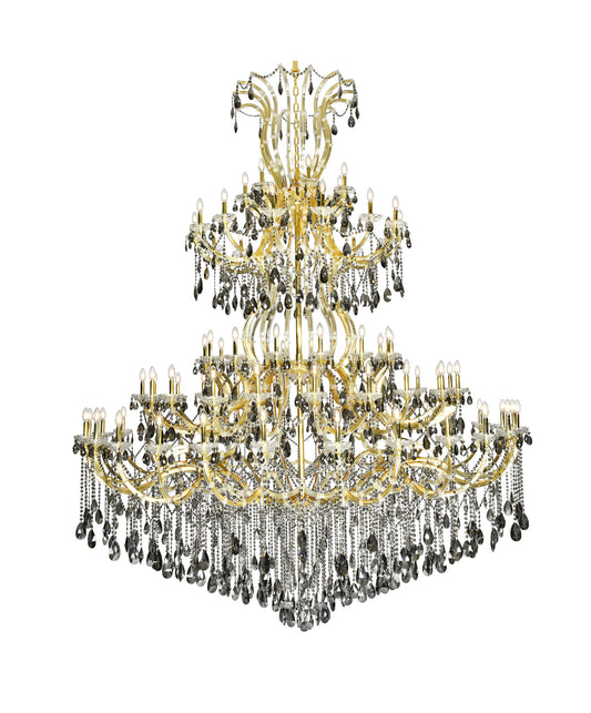 Elegant Lighting 2803G120-SS/RC Maria Theresa 84 Light 96"W - GoldBy Elegant Furniture & Lighting