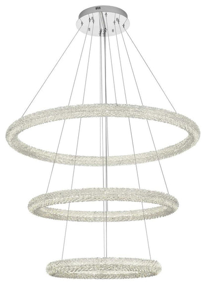 Bowen 3 Light Chandelier, ChromeBy Elegant Furniture & Lighting