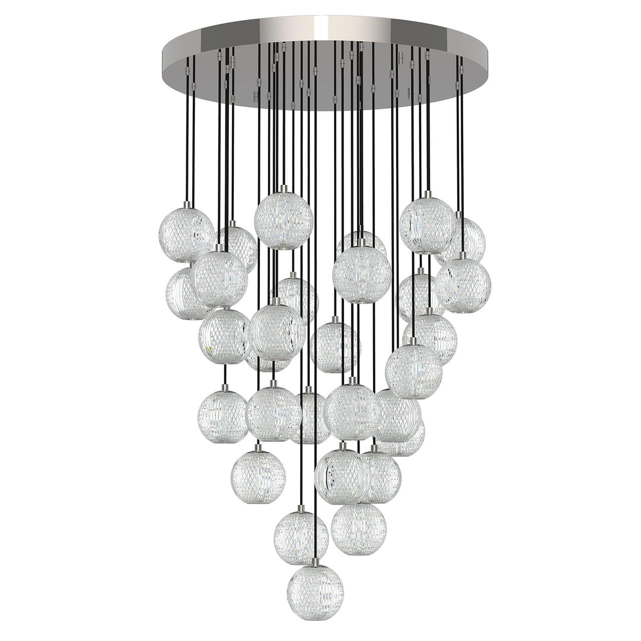 Alva Pendant, 11-Light, LED, Black, 18"W (700TDALVPMC11UB-LED922 70E7JTN)