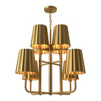 Plisse 8 Light Chandelier