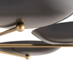 Synapse Chandelier, Integrated LED, Aged Brass, Optic Haze Quartz (BPD32232-AB YUEX014AZX)