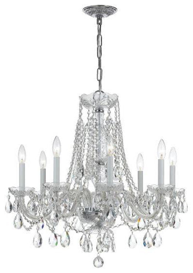 Crystal 8-Light Chandelier in Classic Style, 26"Wx26"HBy Crystorama Lighting