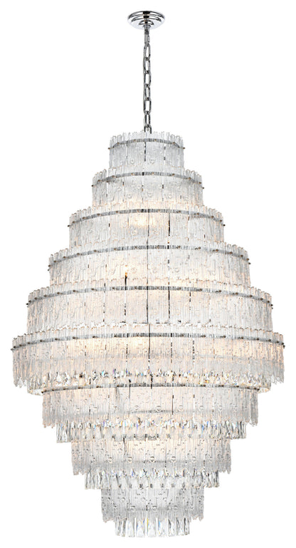 Home Living 36" Chandelier, ChromeBy Home Living