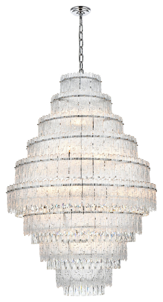Home Living 36" Chandelier, ChromeBy Home Living