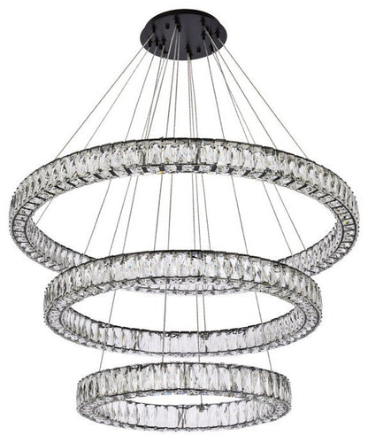 Modern Black 3-Light ChandelierBy Home Living