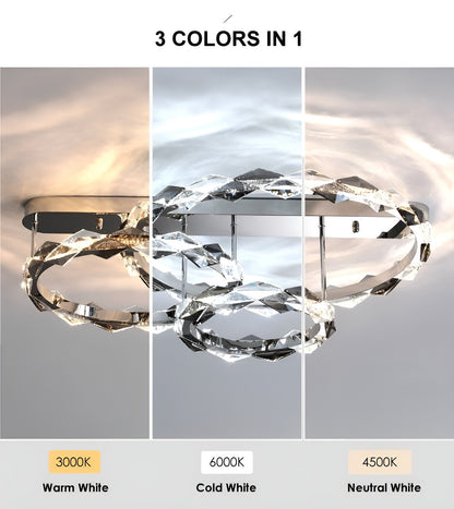 Acquedolci | Luxury Crystal Circular Ceiling Chandelier, 48w LargeBy Miron Demid LLC