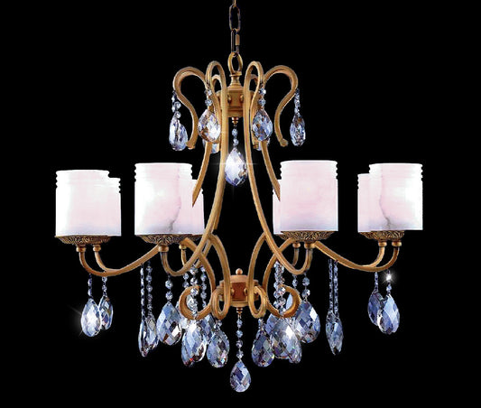 Artistry Lighting Wrought Iron Collection Crystal Chandelier, 30x27By Artistry Lighting