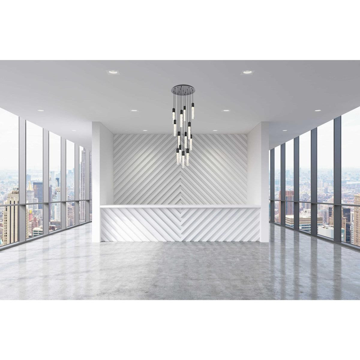 Aurora 13 Light Chandelier, BlackBy Elegant Furniture & Lighting