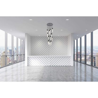 Aurora 13 Light Chandelier, BlackBy Elegant Furniture & Lighting