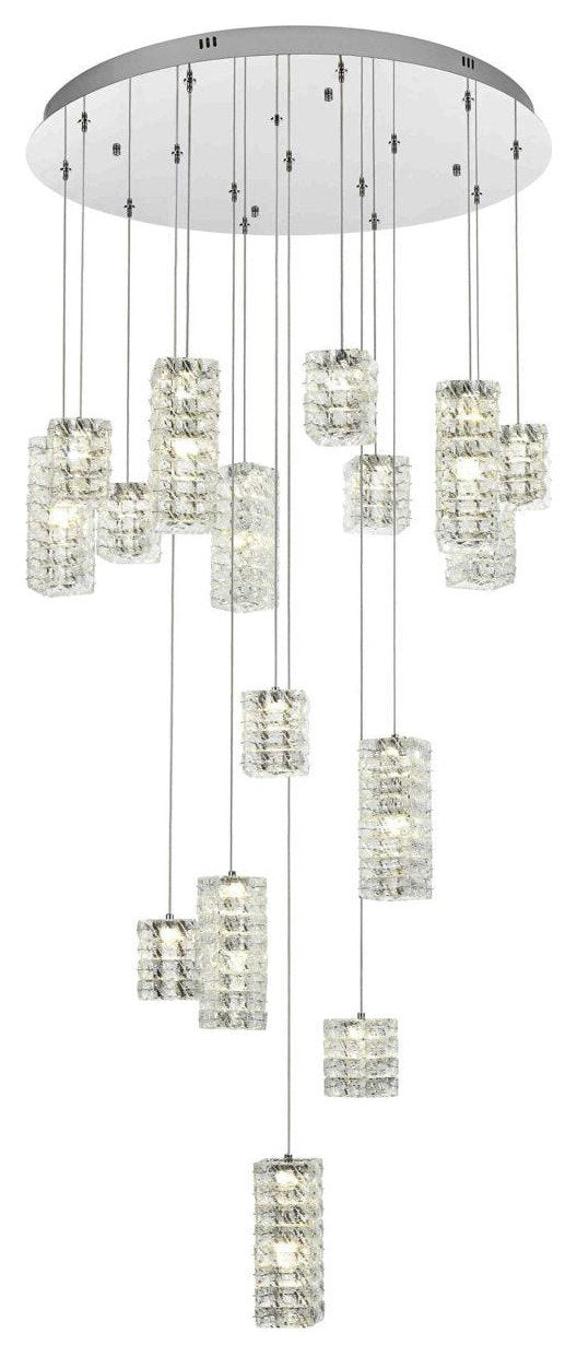 Aston 16 Light Pendant, ChromeBy Elegant Furniture & Lighting