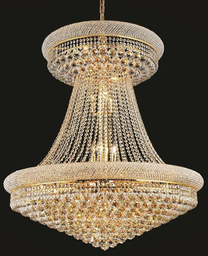 Elegant Primo 28-Light Gold Chandelier Clear Royal Cut CrystalBy Elegant Furniture & Lighting