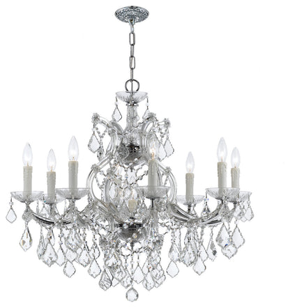 Crystorama Lighting Group 4408-CL-SAQ Maria Theresa 9 Light 26"W - PolishedBy Crystorama Lighting