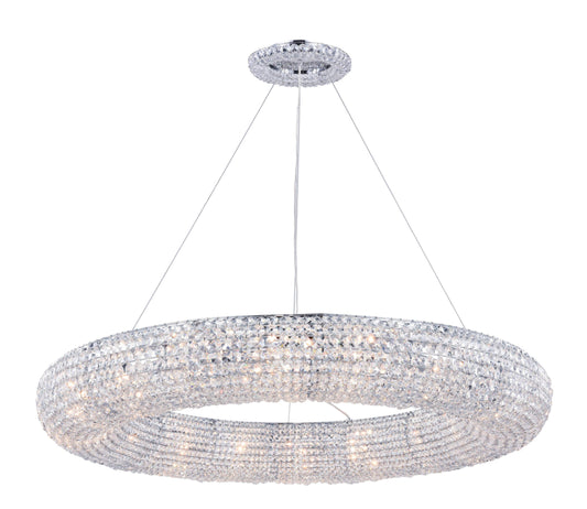 Elegant Lighting 2114G41/RC Paris 18 Light 41"W Crystal Ring - ChromeBy Elegant Furniture & Lighting