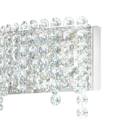 Schonbek Ch3640N-401H 6 Light Crystal Sconce, Polished Stainless SteelBy Schonbek