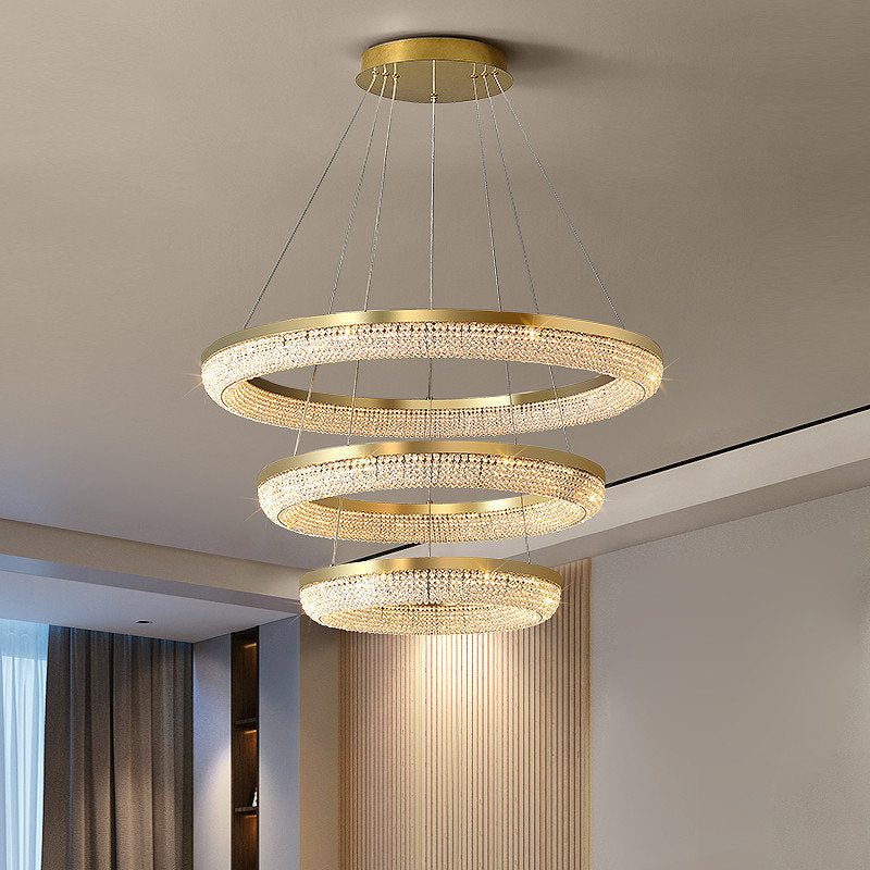 Bergamo 3-Tier Crystal Ring ChandelierBy MORSALE