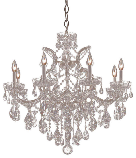Maria Theresa 9 Light Swarovski Strass Crystal Chrome ChandelierBy Crystorama Lighting