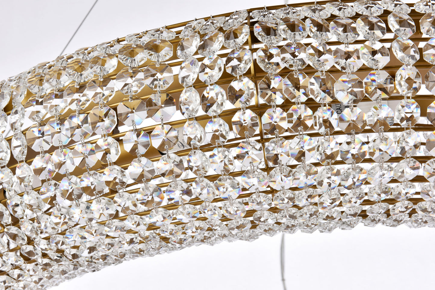Elegant Lighting 2114G41/RC Paris 18 Light 41"W Crystal Ring - ChromeBy Elegant Furniture & Lighting