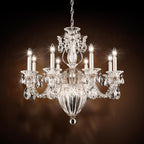 Bagatelle Chandelier, 11-Light, Polished Silver, Clear Swarovski Crystal, 26.5"W (1238N-40S 1HWRX5)