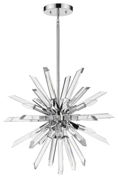 Z-Lite 4003-6 Burst 6 Light 25"W Crystal Sputnik Chandelier - ChromeBy Z-LIte