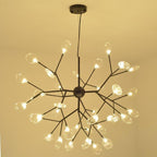 36 Lights LED Cluster Design Modern Sputnik Chandelier Ceiling Light
